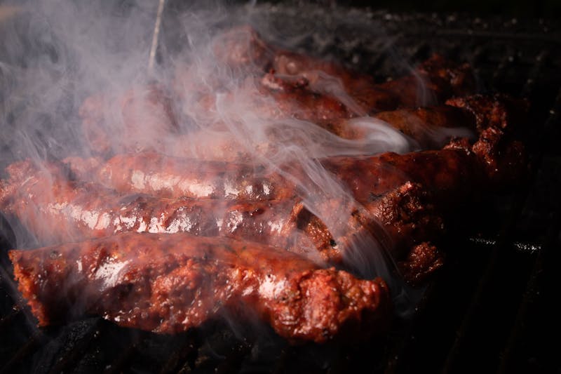Smoked andouille sausage from 4 rivers smokehouse